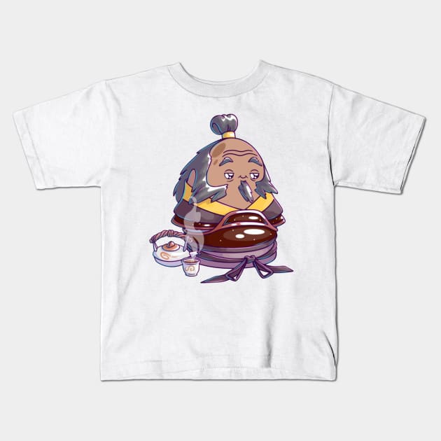 uncle iroh Kids T-Shirt by sample the dragon